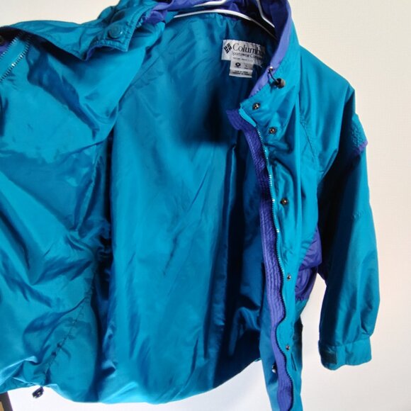 VINTAGE Columbia Gizzmo Jacket Women's Size Medium Teal Insulated Winter Coat - Picture 9 of 16